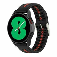 Dot Pattern Silikonarmband - Schwarz mit Rot - Huawei Watch 4 (pro) / 3 (pro) / Ultimate
