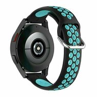 Silikon-Sportband mit Schnalle - Schwarz + Blau - Huawei Watch 4 (pro) / 3 (pro) / Ultimate
