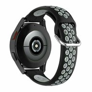 Silikon-Sportband mit Schnalle - Schwarz + Grau - Huawei Watch 4 (pro) / 3 (pro) / Ultimate