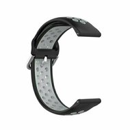 Silikon-Sportband mit Schnalle - Schwarz + Grau - Huawei Watch 4 (pro) / 3 (pro) / Ultimate