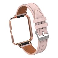 Lederarmband mit H&uuml;lle - Rot - Xiaomi Redmi Watch 2 (Lite)
