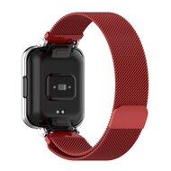 Milanaise Armband mit H&uuml;lle - Rot - Xiaomi Redmi Watch 2 (Lite)
