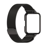 Milanaise Armband mit H&uuml;lle - Schwarz - Xiaomi Redmi Watch 2 (Lite)