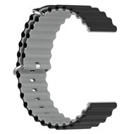 Samsung Galaxy Watch 4 - 40mm &amp; 44mm - Ocean Style Armband - Schwarz/Grau