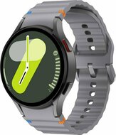 Wave Sportarmband mit Druckknopf - Gr&ouml;&szlig;e: M/L - Dunkelgrau - Samsung Galaxy Watch 6 Classic - 47mm &amp; 43mm