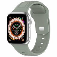 Quadratisches Silikonarmband - Grau-gr&uuml;nes Licht - Geeignet f&uuml;r Apple Watch 38mm / 40mm / 41mm / 42mm