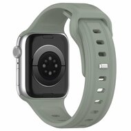 Quadratisches Silikonarmband - Grau-gr&uuml;nes Licht - Geeignet f&uuml;r Apple Watch 38mm / 40mm / 41mm / 42mm