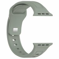 Quadratisches Silikonarmband - Grau-gr&uuml;nes Licht - Geeignet f&uuml;r Apple Watch 38mm / 40mm / 41mm / 42mm