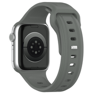 Quadratisches Silikonarmband - Grau-Gr&uuml;n - Geeignet f&uuml;r Apple Watch 38mm / 40mm / 41mm / 42mm