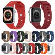 Quadratisches Silikonarmband - Grau-Gr&uuml;n - Geeignet f&uuml;r Apple Watch 38mm / 40mm / 41mm / 42mm