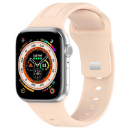 Quadratisches Silikonarmband - Pink - Geeignet f&uuml;r Apple Watch 38mm / 40mm / 41mm / 42mm