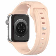 Quadratisches Silikonarmband - Pink - Geeignet f&uuml;r Apple Watch 38mm / 40mm / 41mm / 42mm