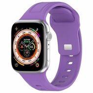 Quadratisches Silikonarmband - Lila - Geeignet f&uuml;r Apple Watch 38mm / 40mm / 41mm / 42mm
