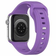 Quadratisches Silikonarmband - Lila - Geeignet f&uuml;r Apple Watch 38mm / 40mm / 41mm / 42mm