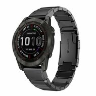 Edelstahl-Gliederarmband - Schwarz - Garmin Fenix 8 - 43mm