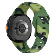Wave Silikonarmband - Camouflage gr&uuml;n - Samsung Galaxy Watch 8 - 40mm / 44mm