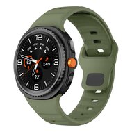 Wave Silikonarmband - Dunkelgr&uuml;n - Samsung Galaxy Watch 8 - 40mm / 44mm