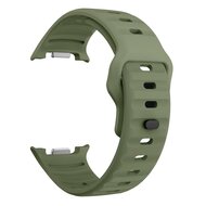 Wave Silikonarmband - Dunkelgr&uuml;n - Samsung Galaxy Watch 8 - 40mm / 44mm