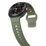 Wave Silikonarmband - Dunkelgr&uuml;n - Samsung Galaxy Watch 8 - 40mm / 44mm