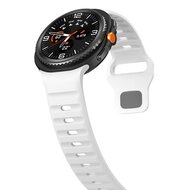 Wave Silikonarmband - Wei&szlig; - Samsung Galaxy Watch 8 - 40mm / 44mm