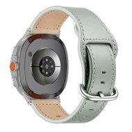 Klassisches Lederarmband - Grau - Samsung Galaxy Watch 8 - 40mm / 44mm