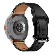 Klassisches Lederarmband - Schwarz - Samsung Galaxy Watch 8 - 40mm / 44mm