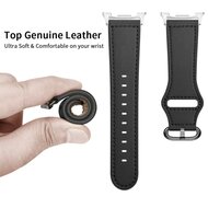 Klassisches Lederarmband - Schwarz - Samsung Galaxy Watch 8 - 40mm / 44mm