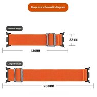 Nylon Loop Armband - Schwarz - Samsung Galaxy Watch 8 - 40mm / 44mm