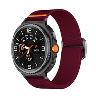 Nylon Loop Armband - Bordeaux - Samsung Galaxy Watch 8 - 40mm / 44mm