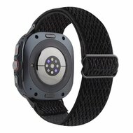 Elastisches Solo Loop Nylonarmband - Schwarz - Samsung Galaxy Watch 8 Classic - 46mm