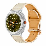 Klassisches Lederarmband - Elfenbein - Samsung Galaxy Watch 8 Classic - 46mm