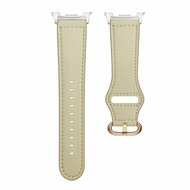 Klassisches Lederarmband - Elfenbein - Samsung Galaxy Watch 8 Classic - 46mm