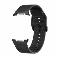 Weiches Silikonband - Gr&ouml;&szlig;e: M/L - Schwarz - Samsung Galaxy Watch 8 Classic - 46mm
