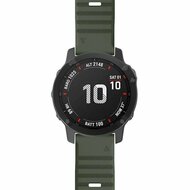 Silikonband - Armee gr&uuml;n - Garmin Fenix 7 / 6 / 5