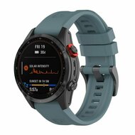 Silikon-Sportarmband - Grau-Blau - Garmin Tactix 8 - 51mm