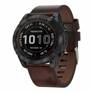 Lederband - Braun - Garmin Tactix 8 - 51mm
