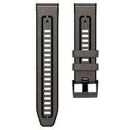 Leder + Silikonarmband - Grau - Garmin Tactix 8 - 51mm
