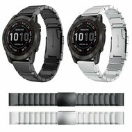 Edelstahl-Gliederarmband - Schwarz - Garmin Fenix 8 / 8 Pro - 47mm