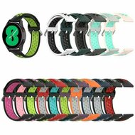 Silikon-Sportband mit Schnalle - Wei&szlig; + Schwarz - Xiaomi Redmi Watch 5 Active / Redmi Watch 5 Lite