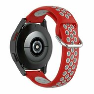 Silikon-Sportband mit Schnalle - Rot + Grau - Xiaomi Redmi Watch 5 Active / Redmi Watch 5 Lite