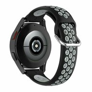 Silikon-Sportband mit Schnalle - Schwarz + Grau - Xiaomi Redmi Watch 5 Active / Redmi Watch 5 Lite