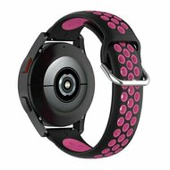 Silikon-Sportband mit Schnalle - Schwarz + Rosa - Xiaomi Redmi Watch 5 Active / Redmi Watch 5 Lite