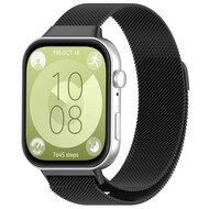 Milanaise Armband - Schwarz - Huawei Watch Fit 3 / Fit 4