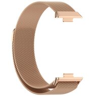 Milanaise Armband - Champagner / Ros&eacute;gold - Huawei Watch Fit 3 / Fit 4