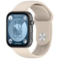 Silikon-Sportband - Beige - Huawei Watch Fit 3 / Fit 4