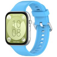 Silikonband mit Dornschlie&szlig;e - Blau - Huawei Watch Fit 3 / Fit 4