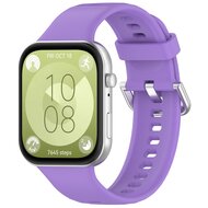 Silikonband mit Dornschlie&szlig;e - Lila - Huawei Watch Fit 3 / Fit 4