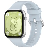 Silikonband mit Dornschlie&szlig;e - Hellblau - Huawei Watch Fit 3 / Fit 4