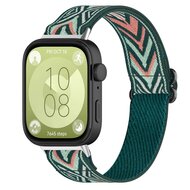 Elastisches Nylonband - Gr&uuml;ner Pfeil - Huawei Watch Fit 3 / Fit 4
