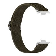 Elastisches Nylonband - Dunkelgr&uuml;n - Huawei Watch Fit 3 / Fit 4